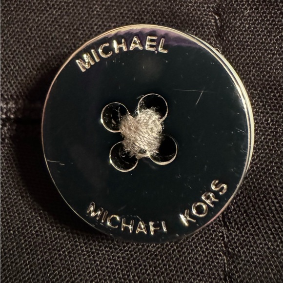 Michael Kors Black A-Line Button front skirt. Size 12. - Picture 6 of 9